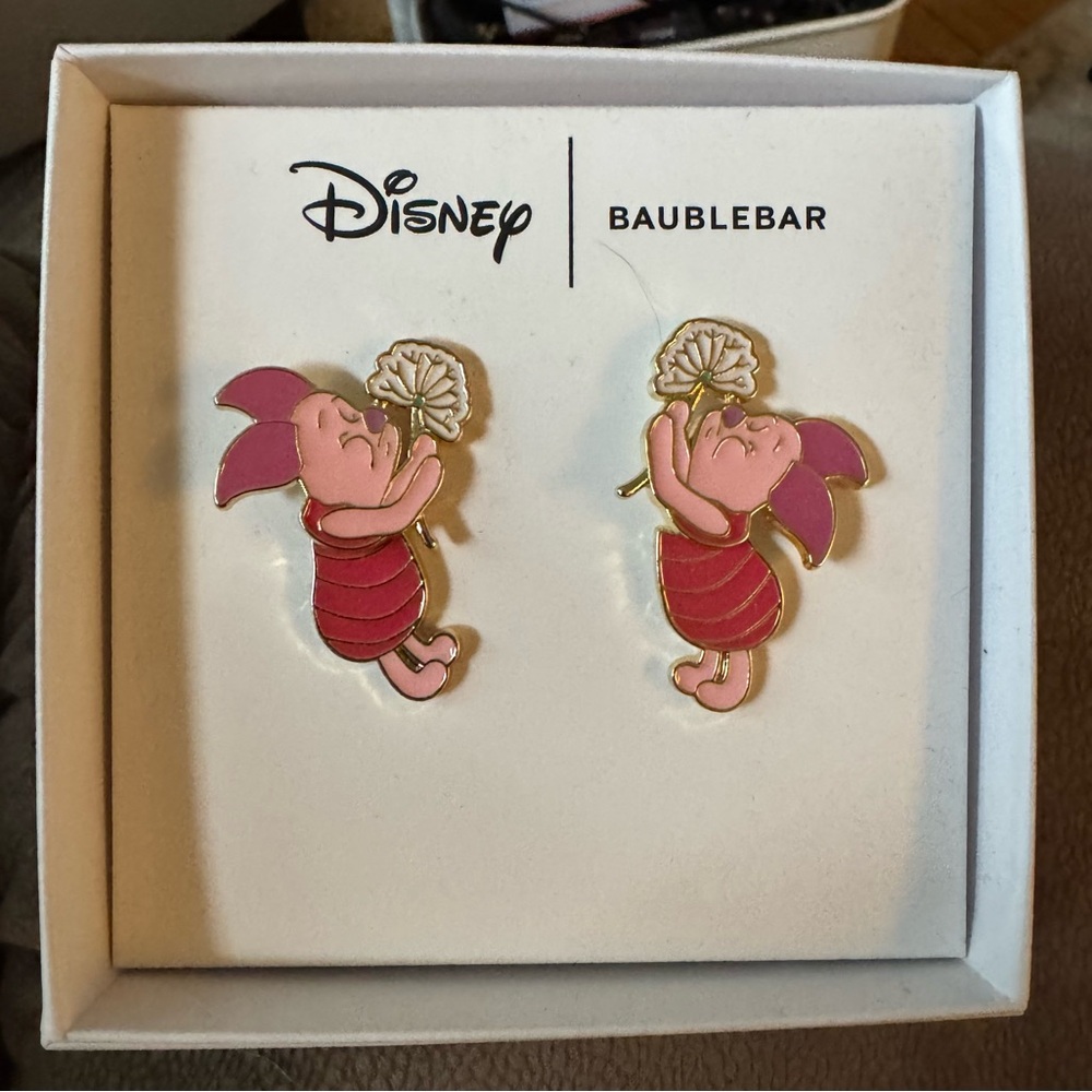 Disney BaubleBar Piglet Making a Wish Earrings